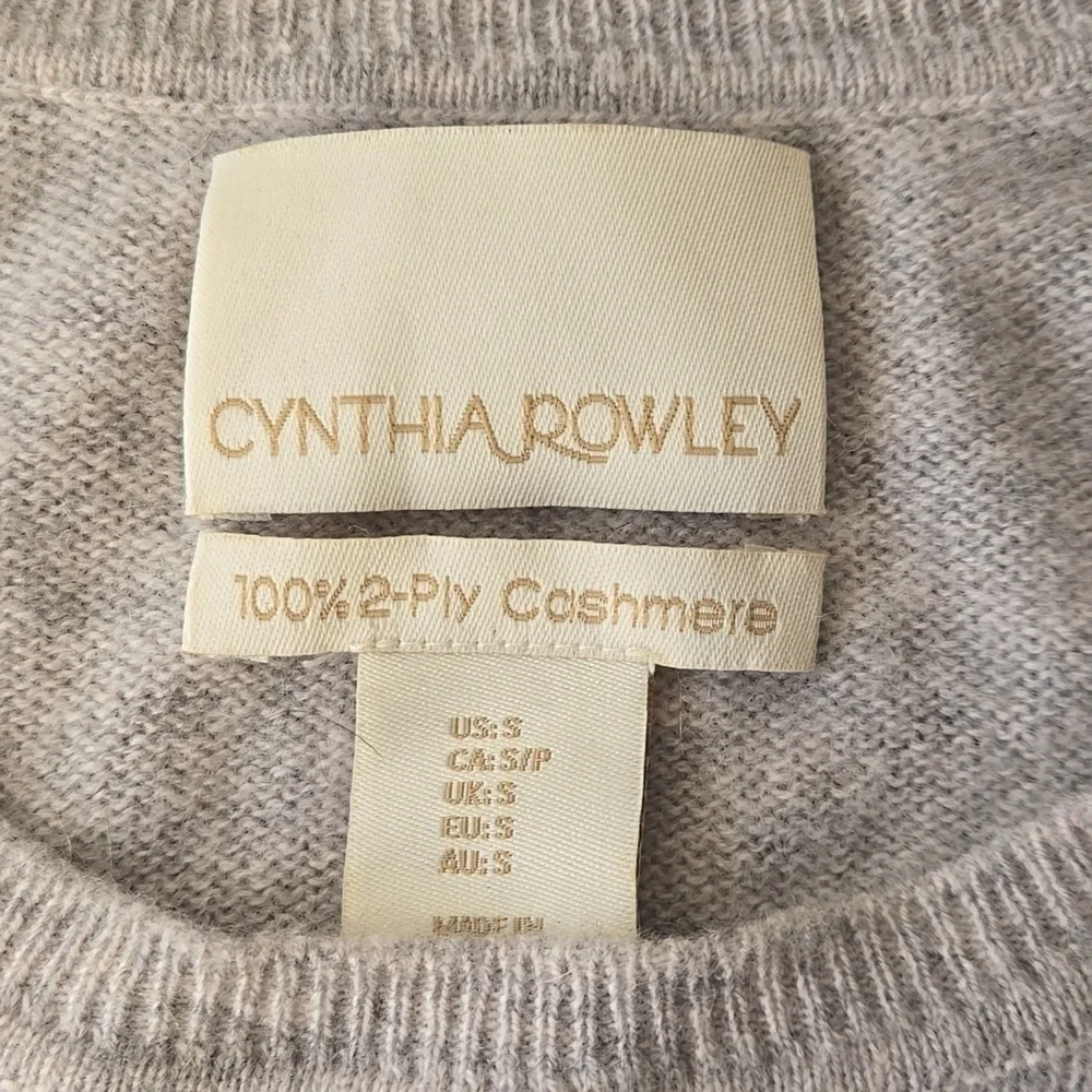 Cynthia Rowley 100% 2-Ply Cashmere Polka Dot Sweater